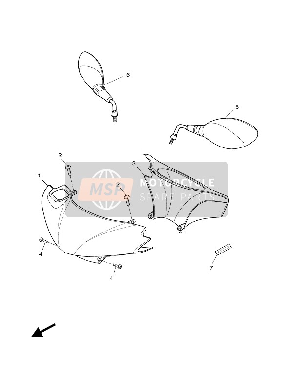 901590508900, Screw, With Washer (35R), Yamaha, 0